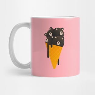 Chocolate Bear Ice Cream Mug